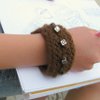 Bead Embellished Knit Cuff