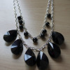 Beads in Black Necklace