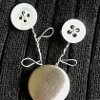 Button and Wire Brooch
