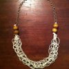 Finger Knitted Nautical Necklace