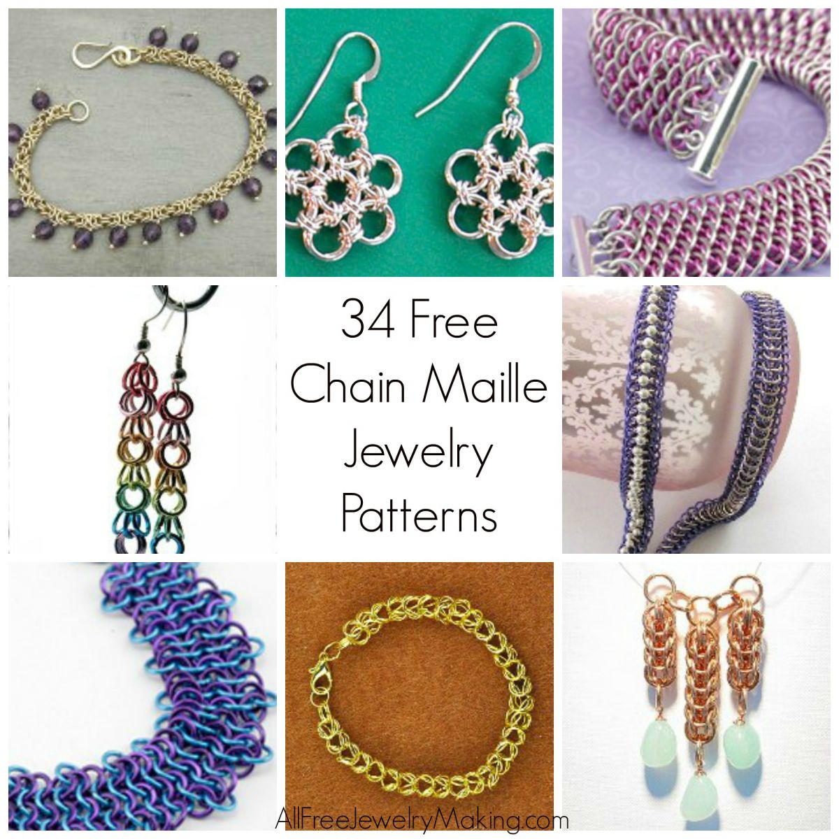 34 Free Chain Maille Jewelry Patterns 