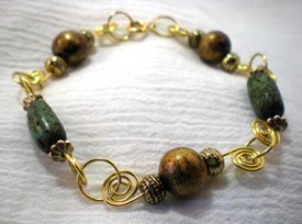 Coiled Connections Bead Bracelet