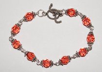 Pretty Salmon Bracelet in 12 Free Jewelry Making Project to Make This Evening