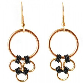 Gorgeous Gold and Black DIY Jewelry Earrings