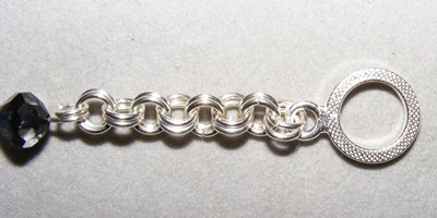 2 in 2 Chain Maille and Bead Bracelet