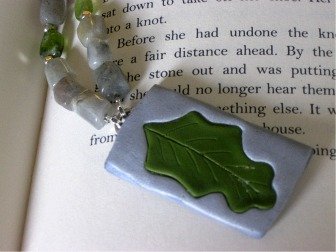 Clay Leaf Pendant