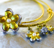 Golden Flower Charm Bracelets