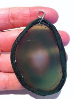 Green Agate Slice Nacklace
