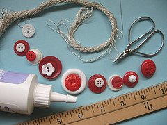Leftover Button Bracelet Materials