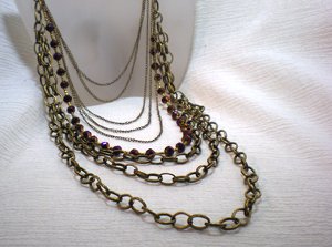 Multi Strand Chain Necklace Tutorial